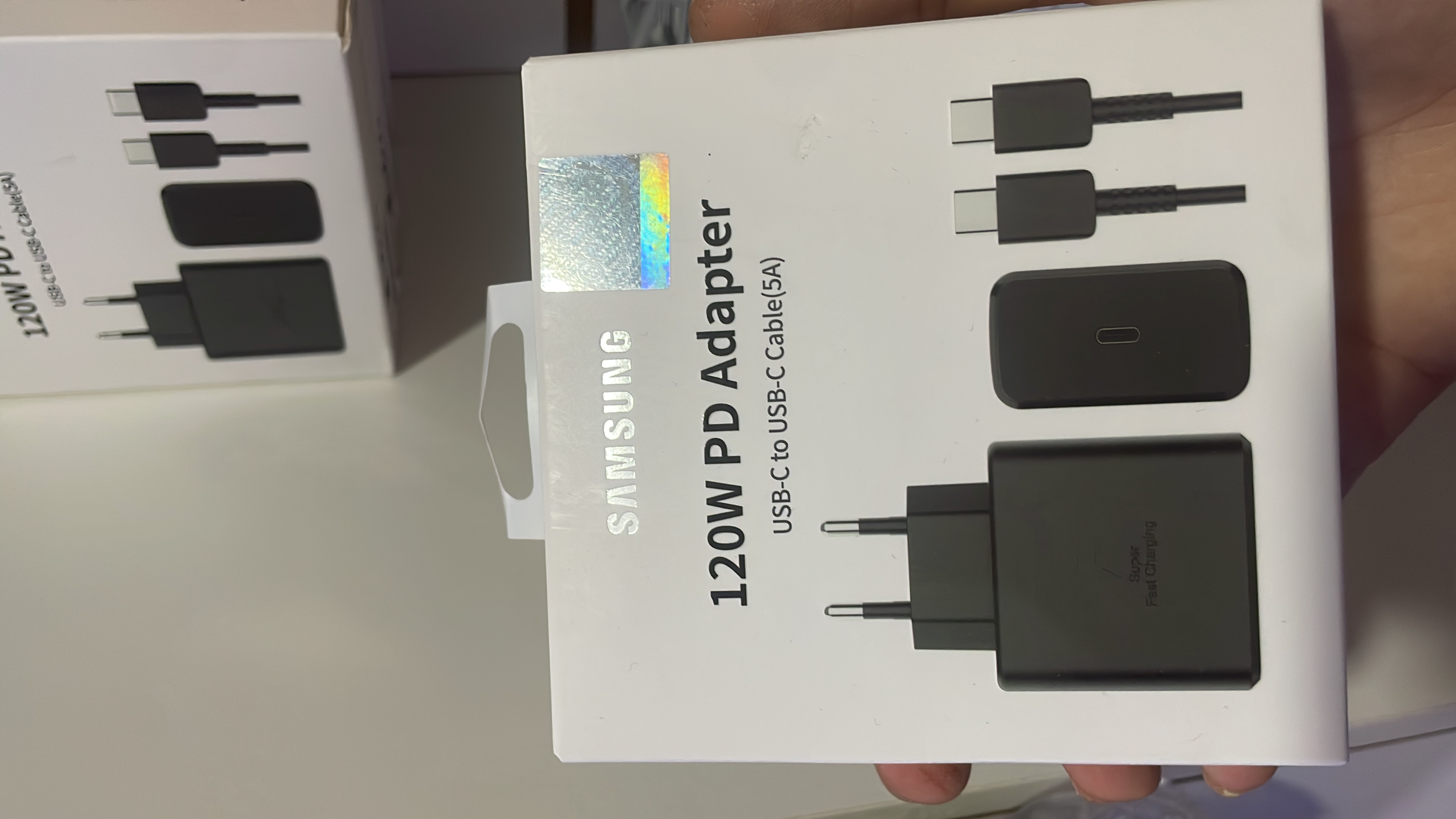 Carregador Turbo Samsung 120W PD + Cabo USB-C