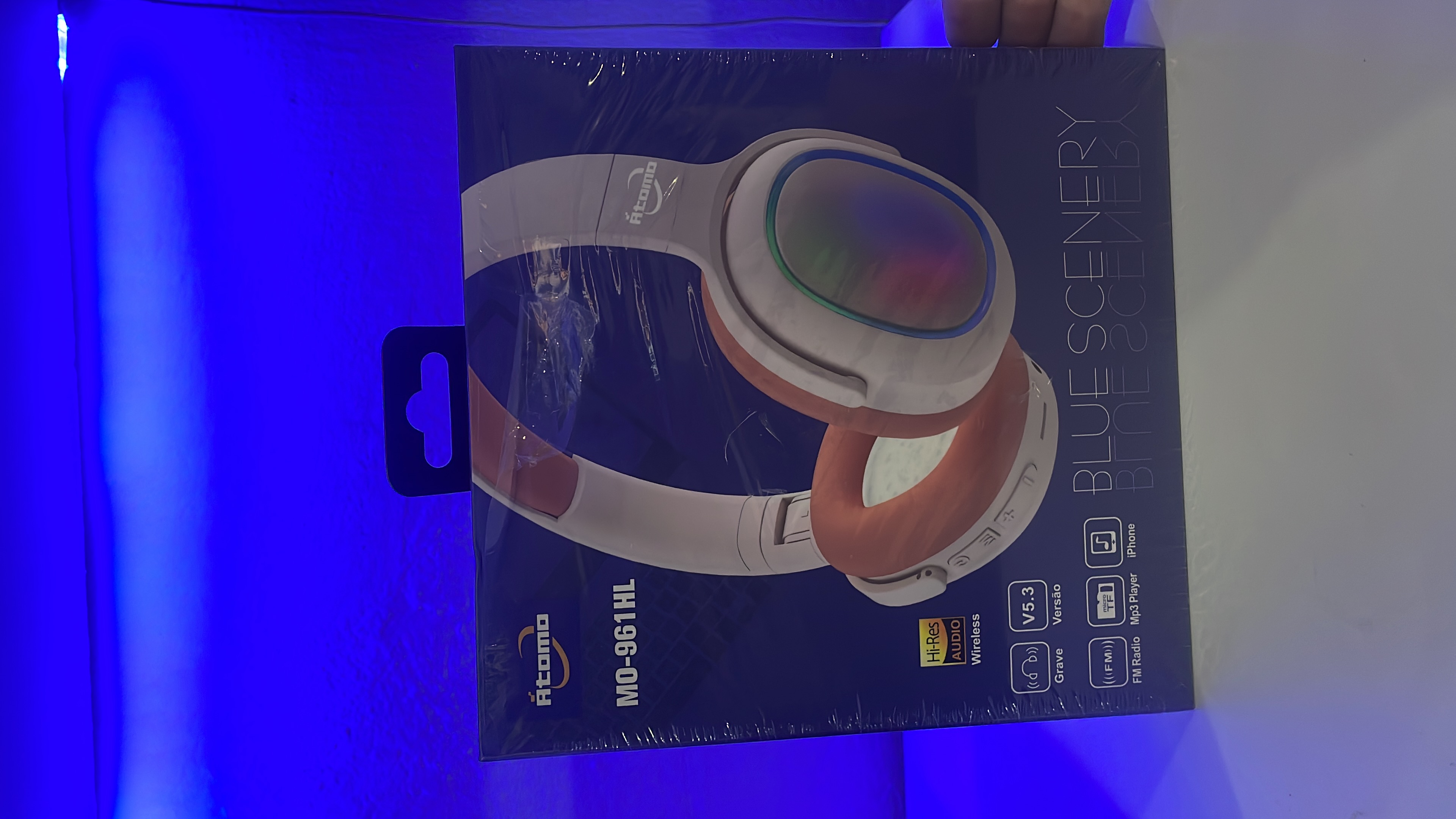 Fone de Ouvido Bluetooth Átomo MO-961HL Blue Scenery