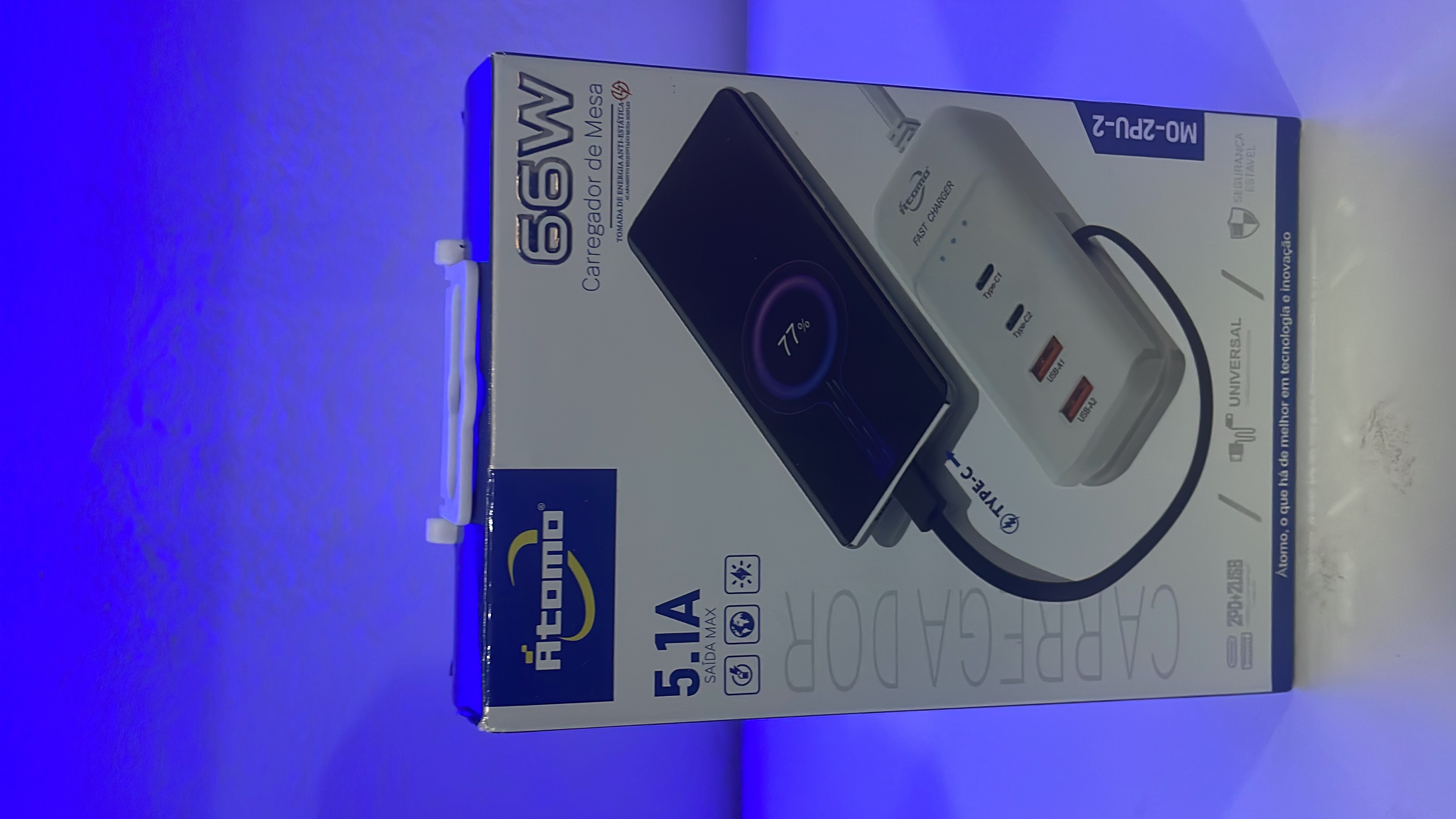 Carregador de Mesa Fast Charger 66W