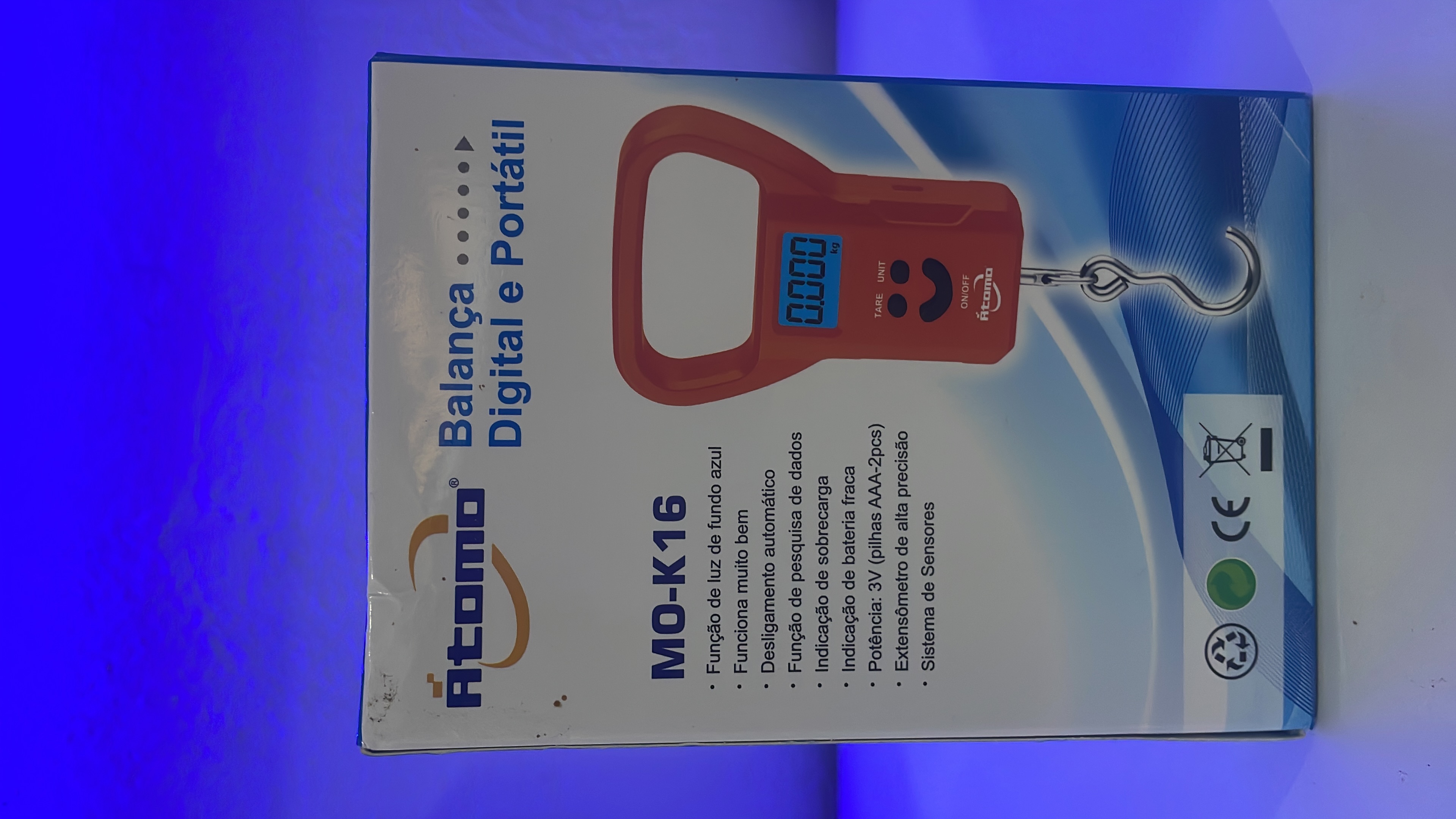 Balança Digital Portátil Átomo MO-K16