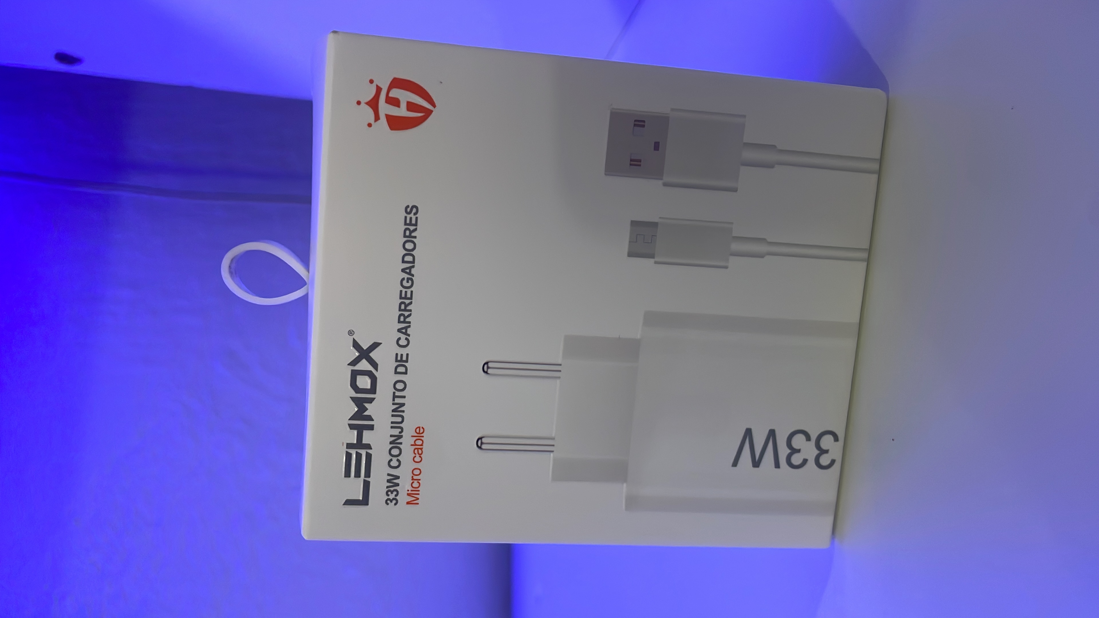 Carregador LehmoX 33W + Cabo Micro USB