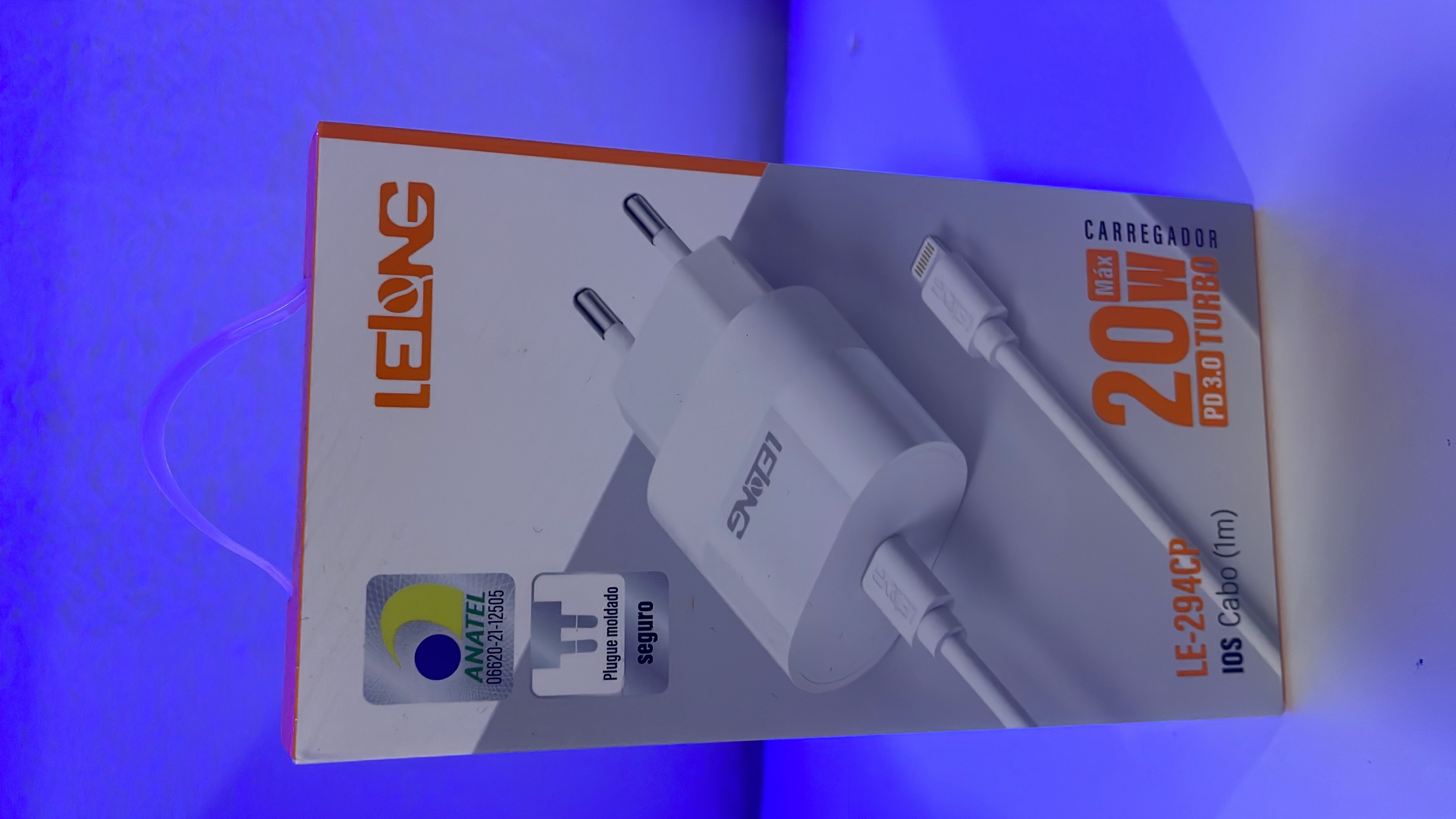 Kit Carregador Turbo 20W + Cabo Lightning 1m