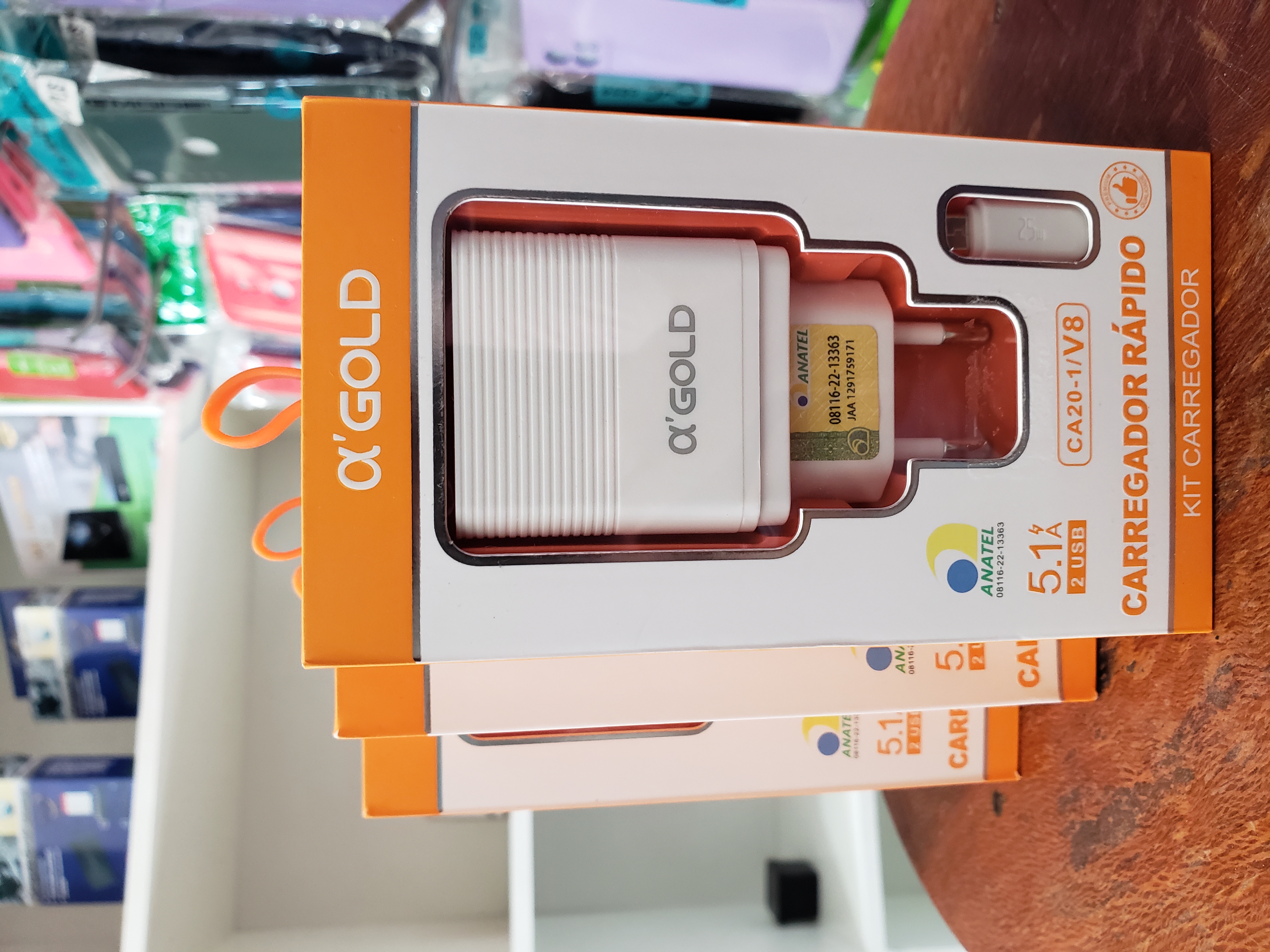 Carregador v8 Ox'gold 5.1A